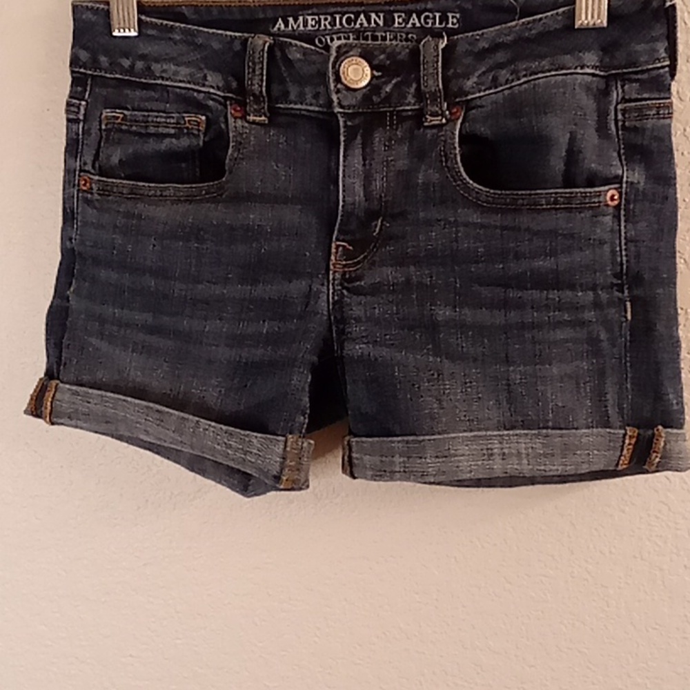 AMERICAN EAGLE OUTFITTERS Beachy Cruise Size 4 Navy Denim Color